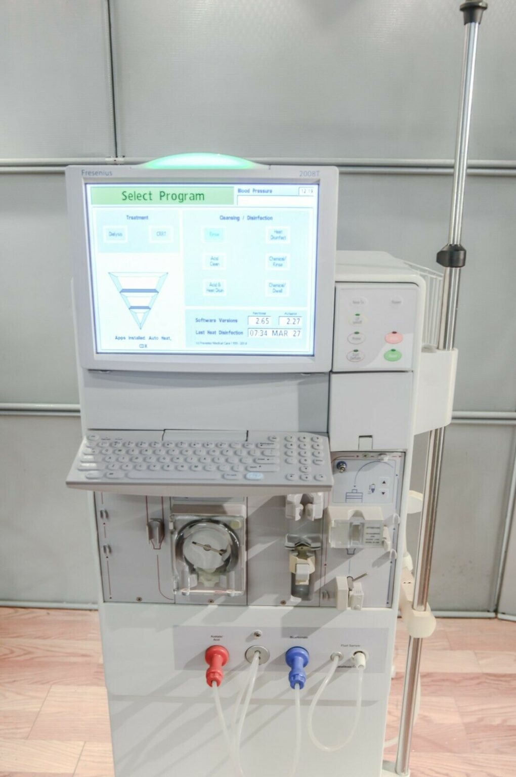 Fresenius 2008T Hemodialysis Machine Dialysis Auto Heat CDX SW V 2.65