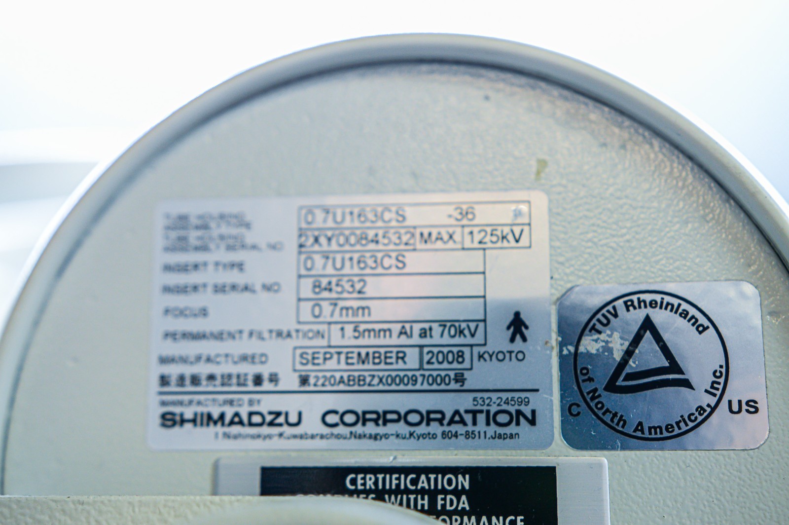 SHIMADZU MobileArt Plus w/ KONICA MINOLTA Aero DR System F5c Battery Error - Image 8