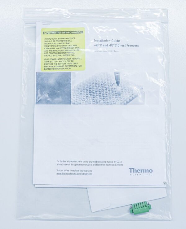 Thermo Scientific TSC1390A ULT Chest Freezer -86°C 12.7 cu ft (359.6L) 115V/60Hz - Image 11