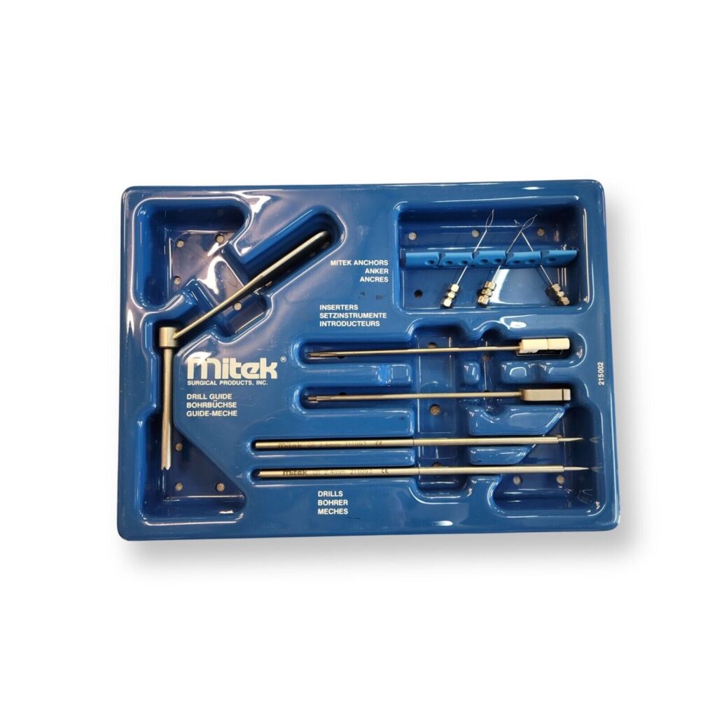 Mitek Drill Guide Set with Case Pinnacle Medical Equipment