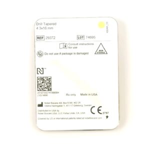 Nobel Biocare Brånemark Zygoma Tapered Drill, 4.3 × 16mm Part # 29372
