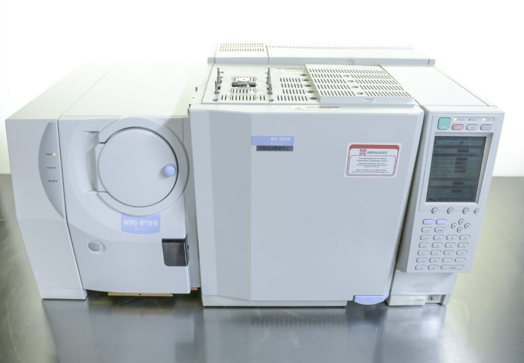 SHIMADZU GC-2010 AMS W/ GCMS-QP2010 Gas Chromatograph Mass Spectrometer ...