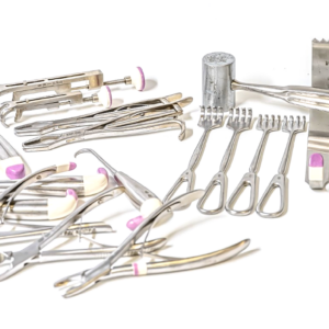 SSI Ultra Orthopedic Bone Surgical Instrument Set Rongeurs Forceps Case