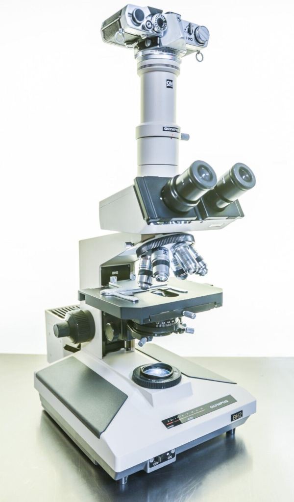 Olympus BH-2 BHS Microscope w/ NC DPLAN FL60, NC SPLAN 40, Leitz NPL 6.3/0.20 - Image 4