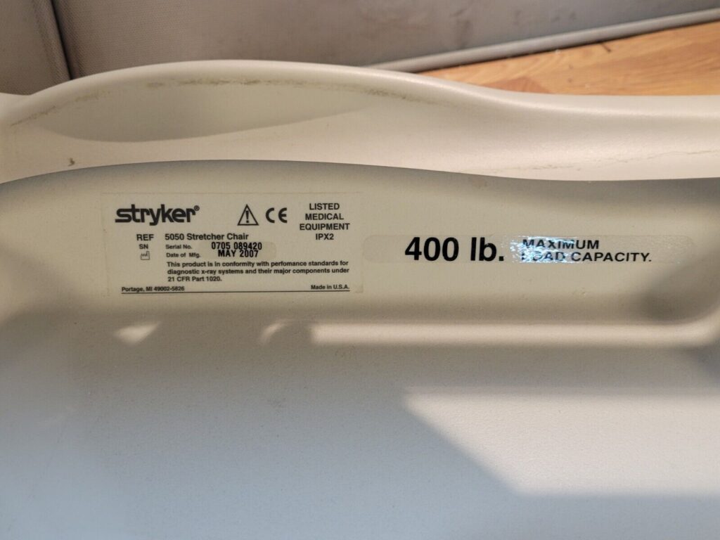 Stryker 5050 Stretcher Chair w/ Free Shipping - Pinnacle Medical Equipment