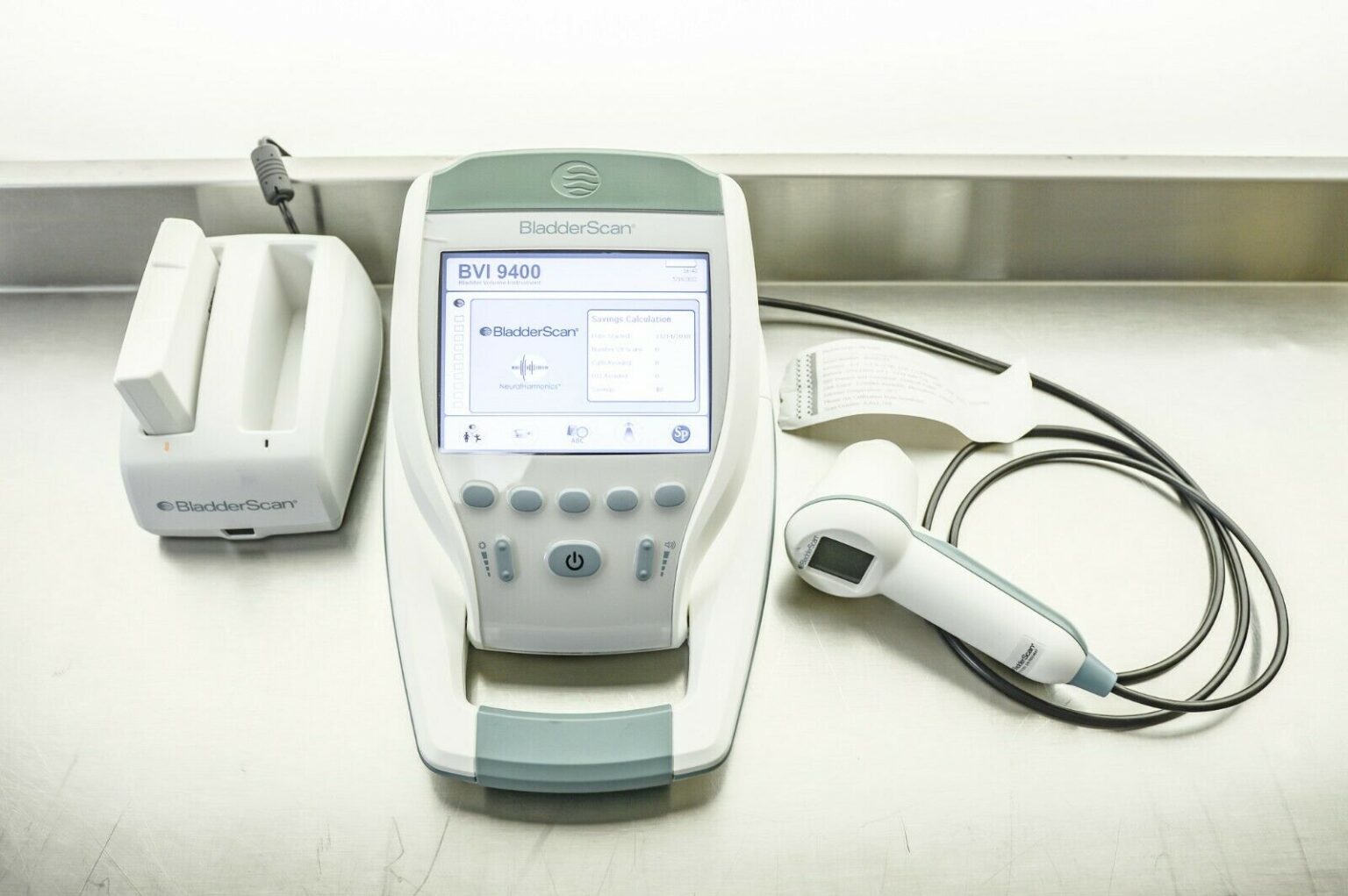 Verathon BVI 9400 Bladder Scanner with Probe, Charger & 2x Batteries