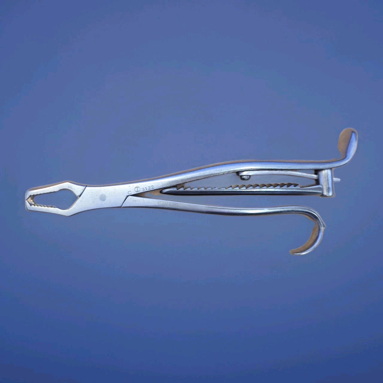 ZIMMER 3122 Kern Holding Forceps, 6" W/ Ratchet Instrument - Image 3